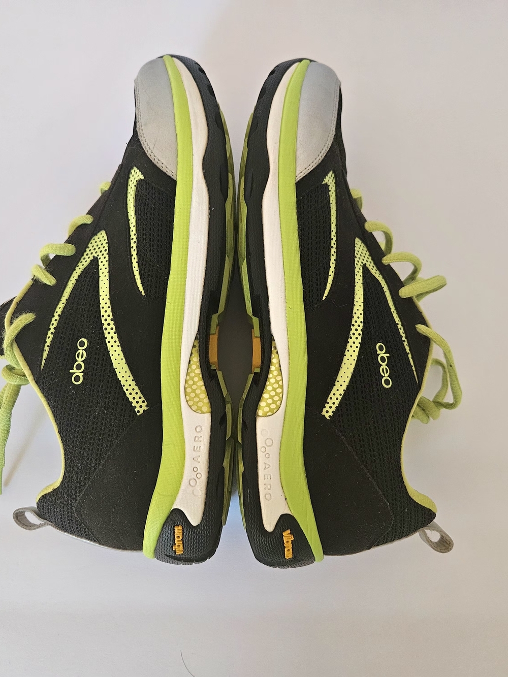 ABEO Aero Ankaa Women's Size 9 Black Lime Green Athletic Running Shoes Vibram - Picture 5 of 15